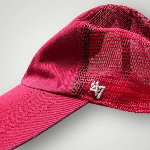 Vintage Philadelphia Phillies Distressed Red Baseball Hat Adjustable - Picture 4 of 10